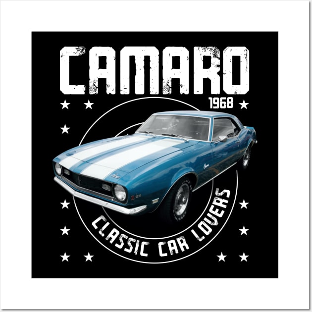 Classic Car Camaro Z28 1968 Wall Art by cecatto1994